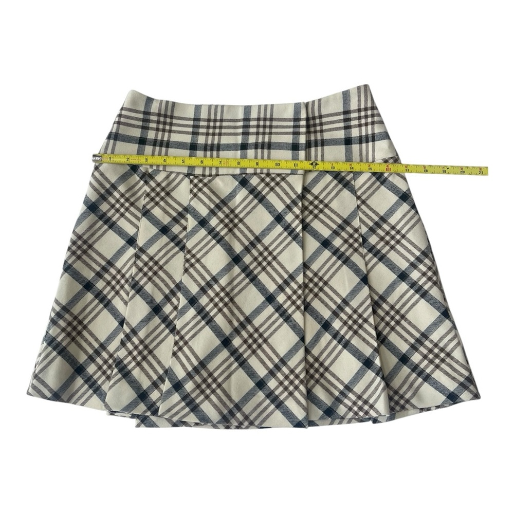 The Limited Black and White Cream Mini A-Line Pleated Skirt Size 2 - Picture 12 of 15